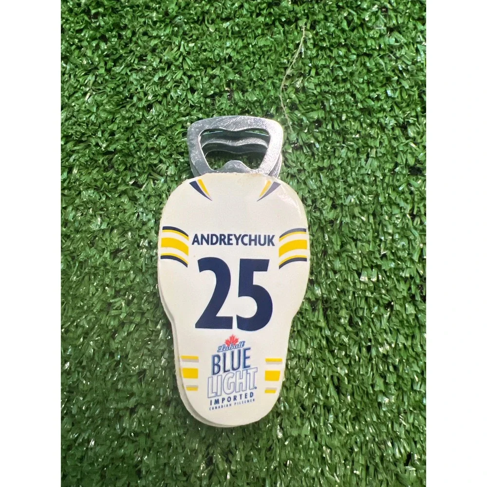 Andreychuk 25 Labatt Blue Light Bottle Opener Barware Hockey Collectible